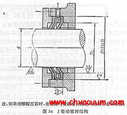 J型橡膠圈密封結(jié)構(gòu)