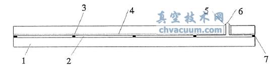 真空玻璃結(jié)構(gòu)示意圖