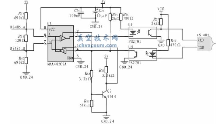  RS-485 接口電路